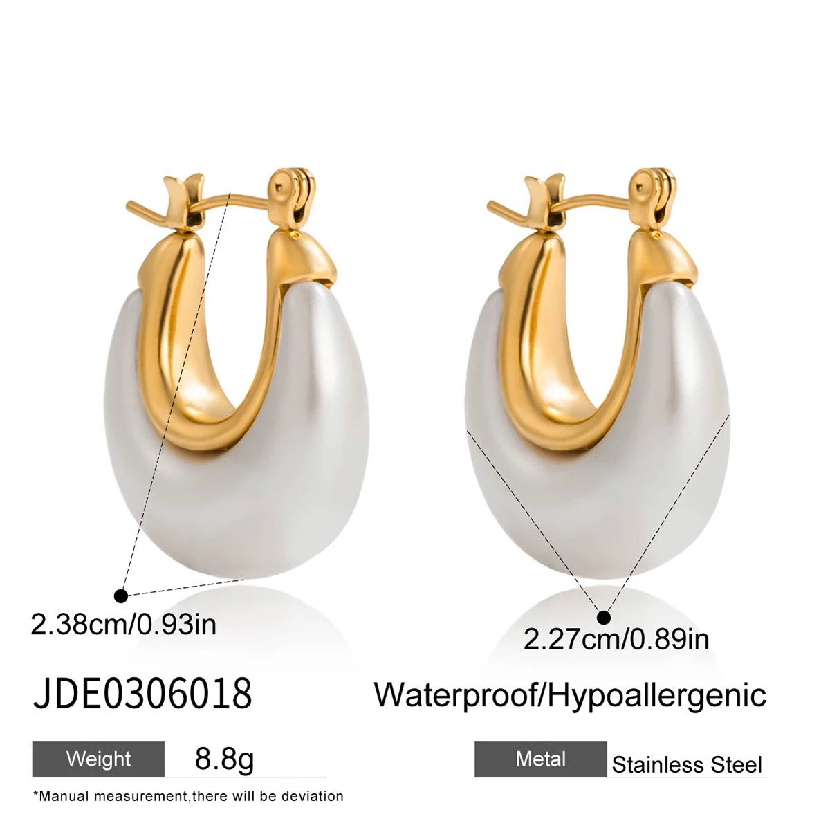 Exquisite Elegant Freshwater Pearl Pendant Earrings