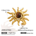 KIKA Classic Sun Shape Open Rings For Women Minimalist 18K Gold PVD Plated Stainless Steel 316L