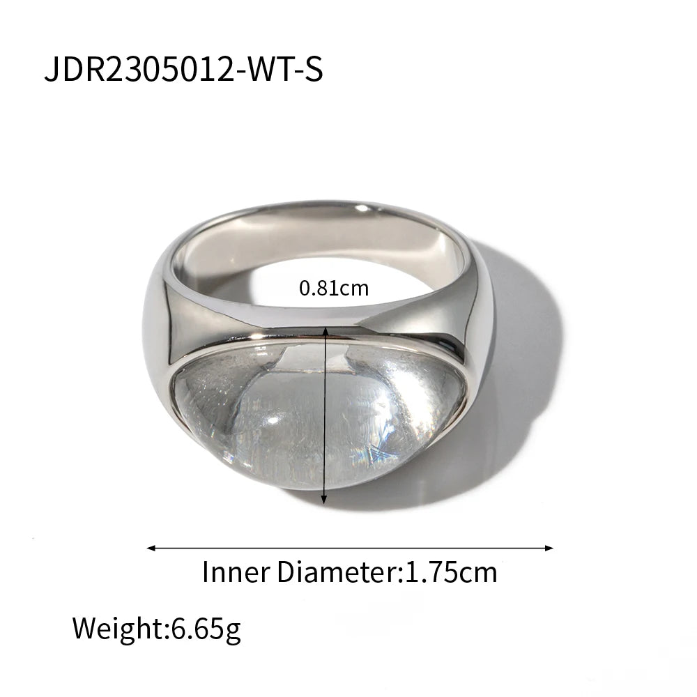 Smooth Liquid Wave Irregular Ring Love Adjustable