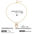 Kika Personality Equestrian Design Smooth Hollow Pendant Necklace