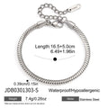 Kika Minimalism Simple Steel Color Snake Bone Chain Necklace