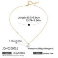 Kika Elegant Pearl Pendant Necklace White Round Zircon