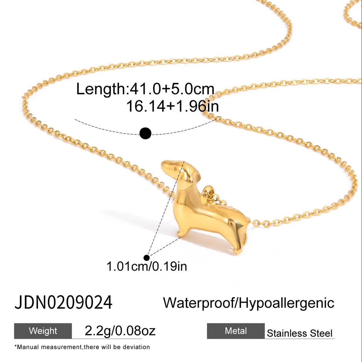 Cute Kitten Dog Open Ring Dachshund  Necklace, earrings