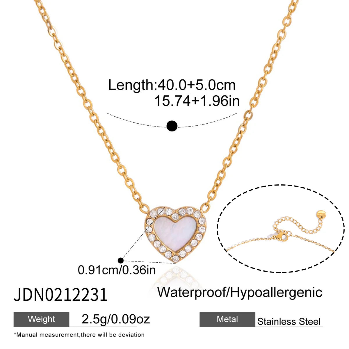 Kika Delicate Pink Heart-Shaped Zircon Pendant With Acrylic Pearl Cherry Charm Layered Necklace