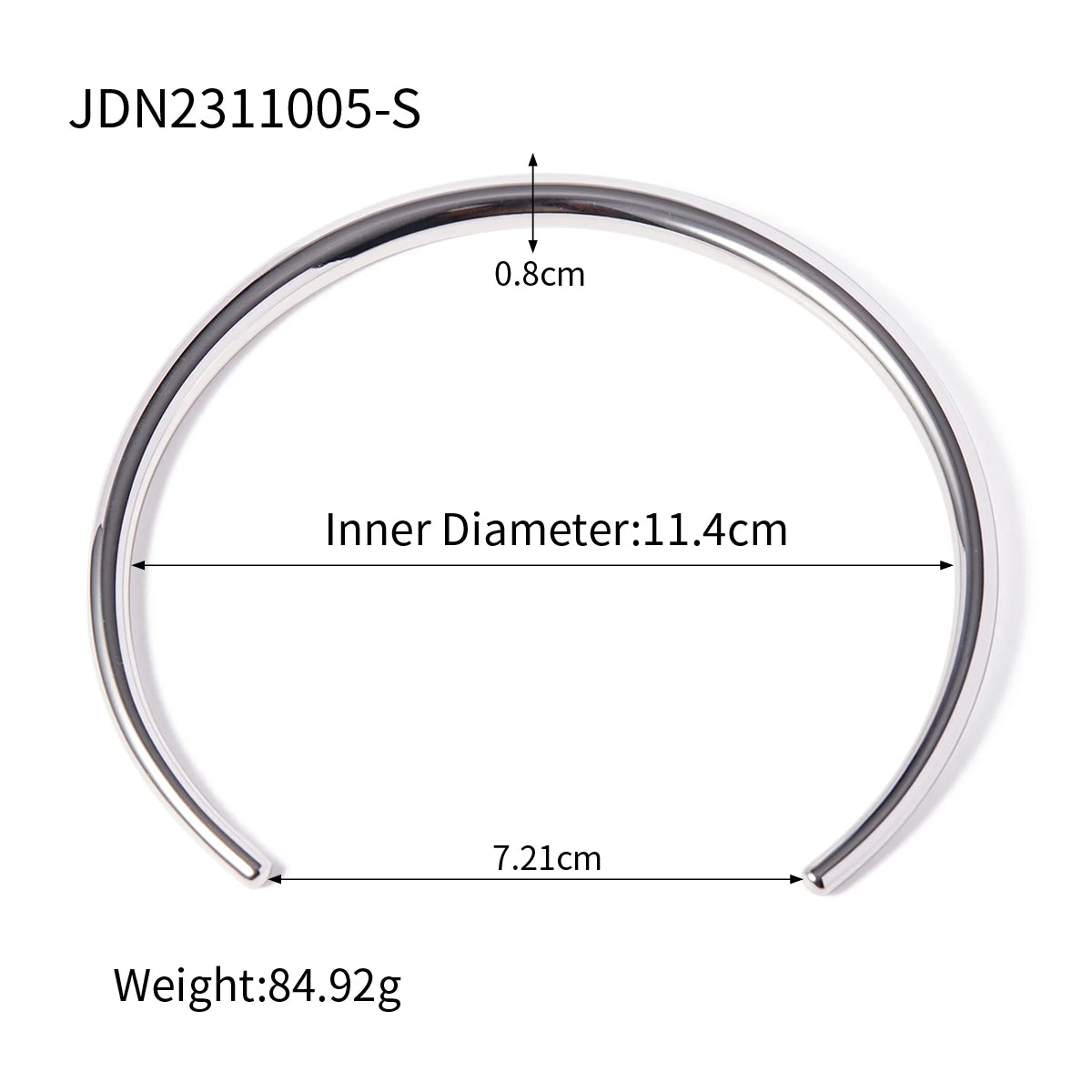 Glossy Vintage Stainless Steel Choker