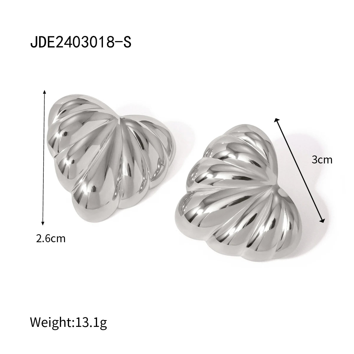 Striped Hollow Earrings Texture C