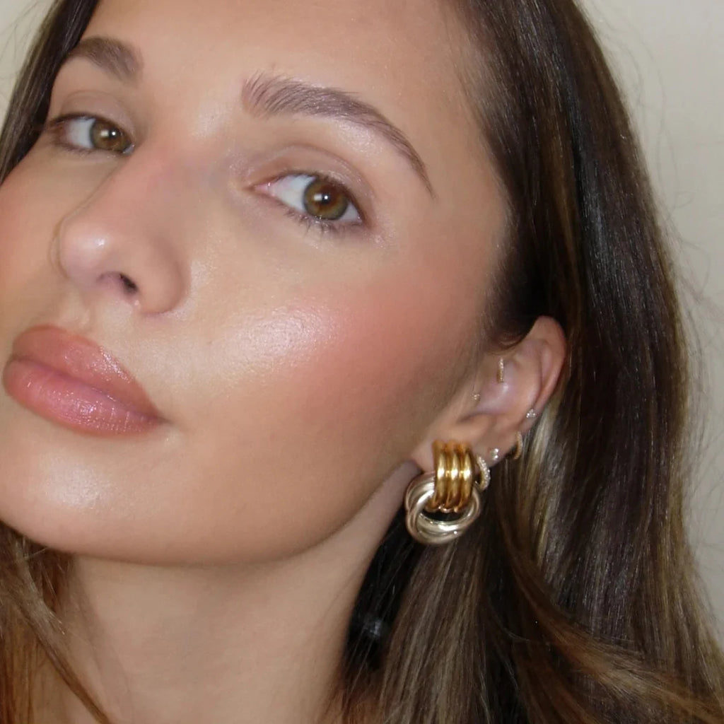 Ring Stud Earrings Waterproof Charm