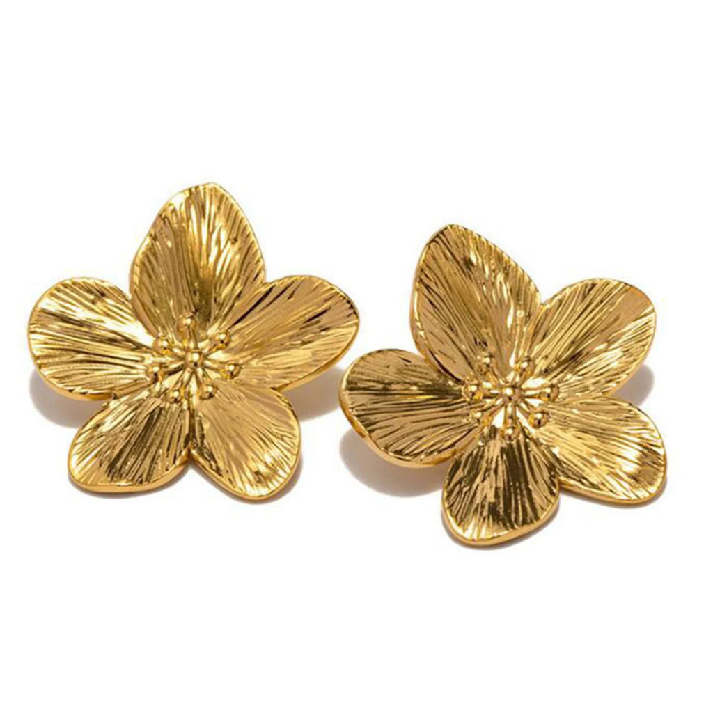 Hypoallergenic Stylish Vintage Flower Stud Earrings Premium