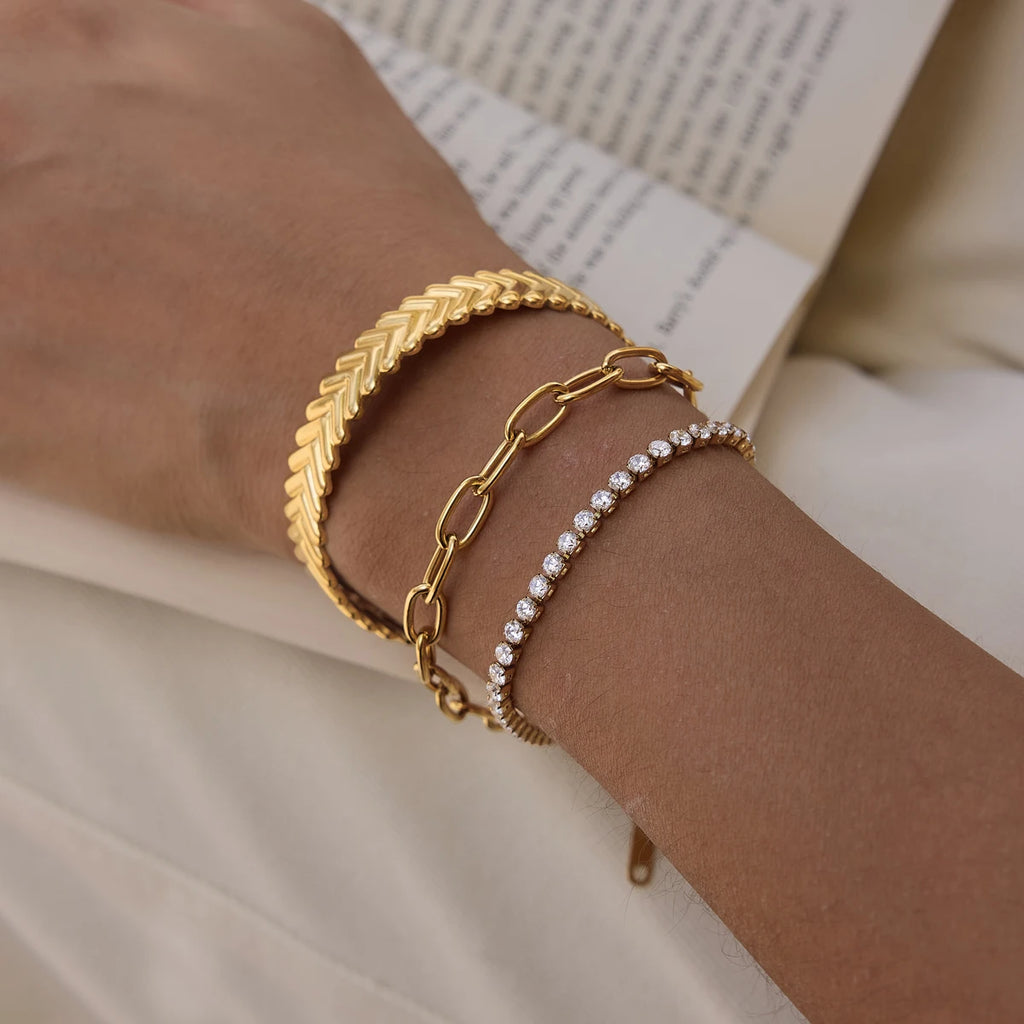 Kika Classic Geometric Cuff Bracelet