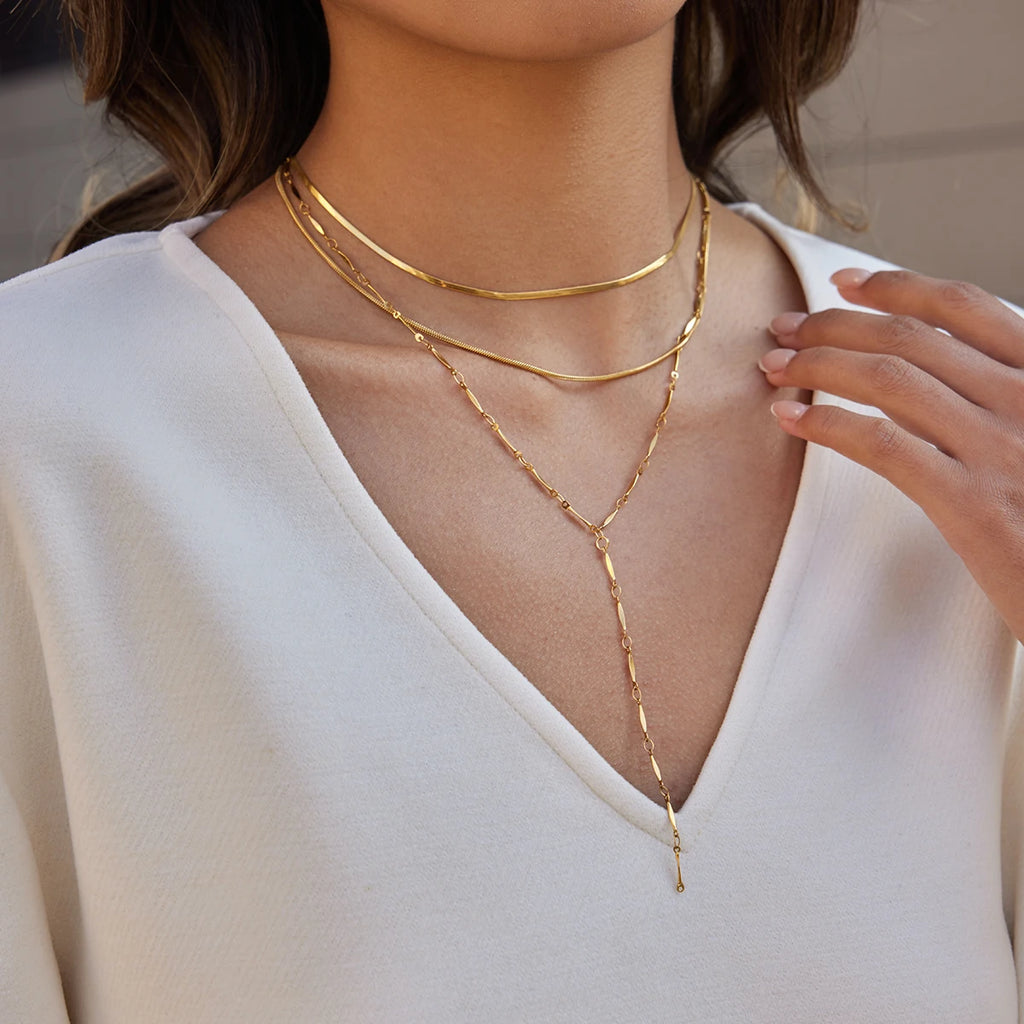 Multi-Layer Y-Shaped Chain Necklace
