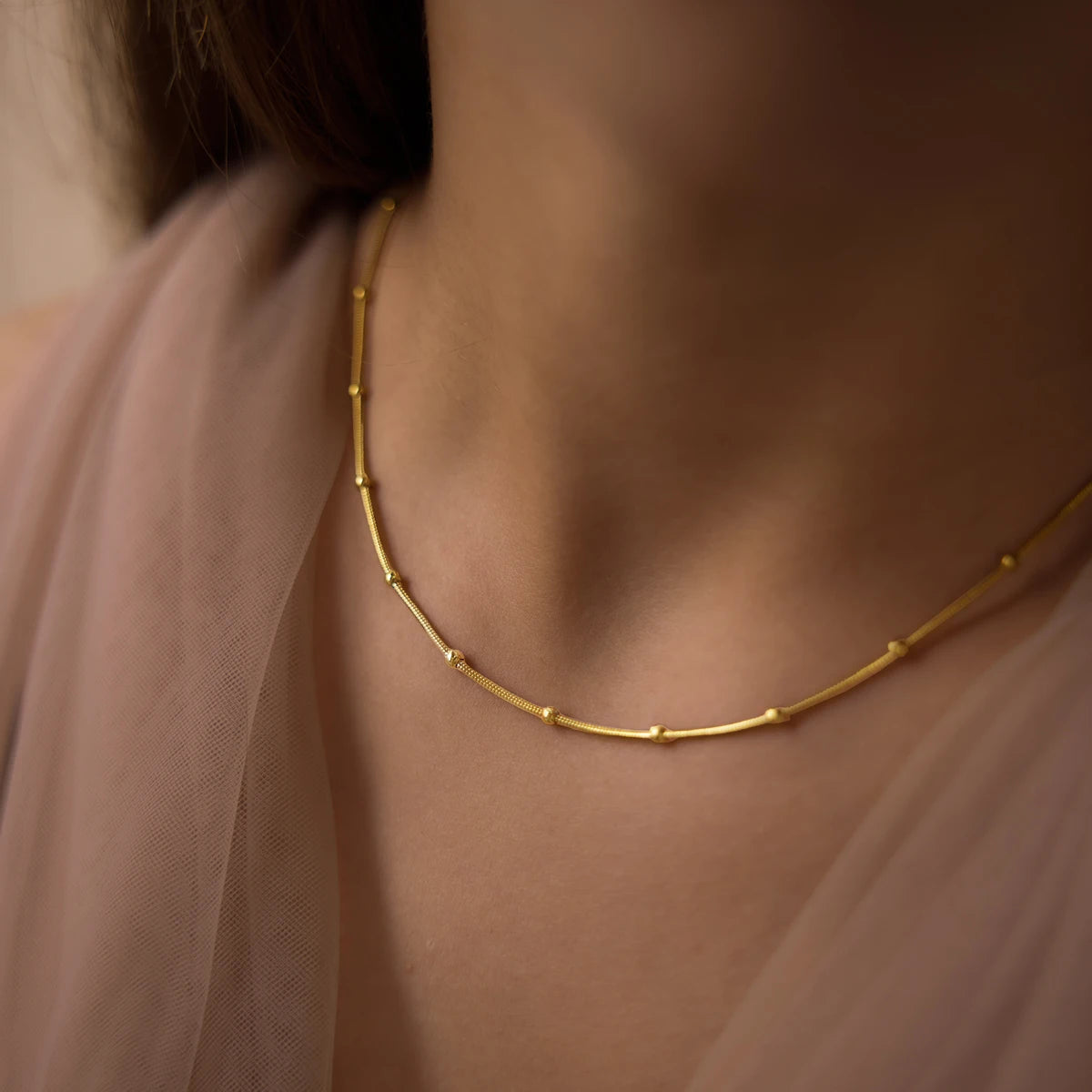 KIKA Minimalist Chain Necklace PVD Plated Stainless Steel 316L