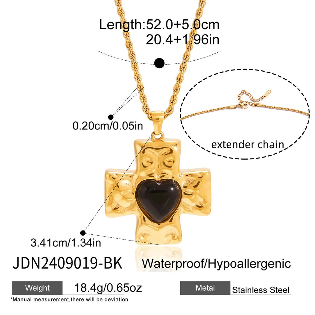 KIKA Minimalist Geometric Pendant Necklace For Women Classic 18K Gold PVD Plated Stainless Steel 316L