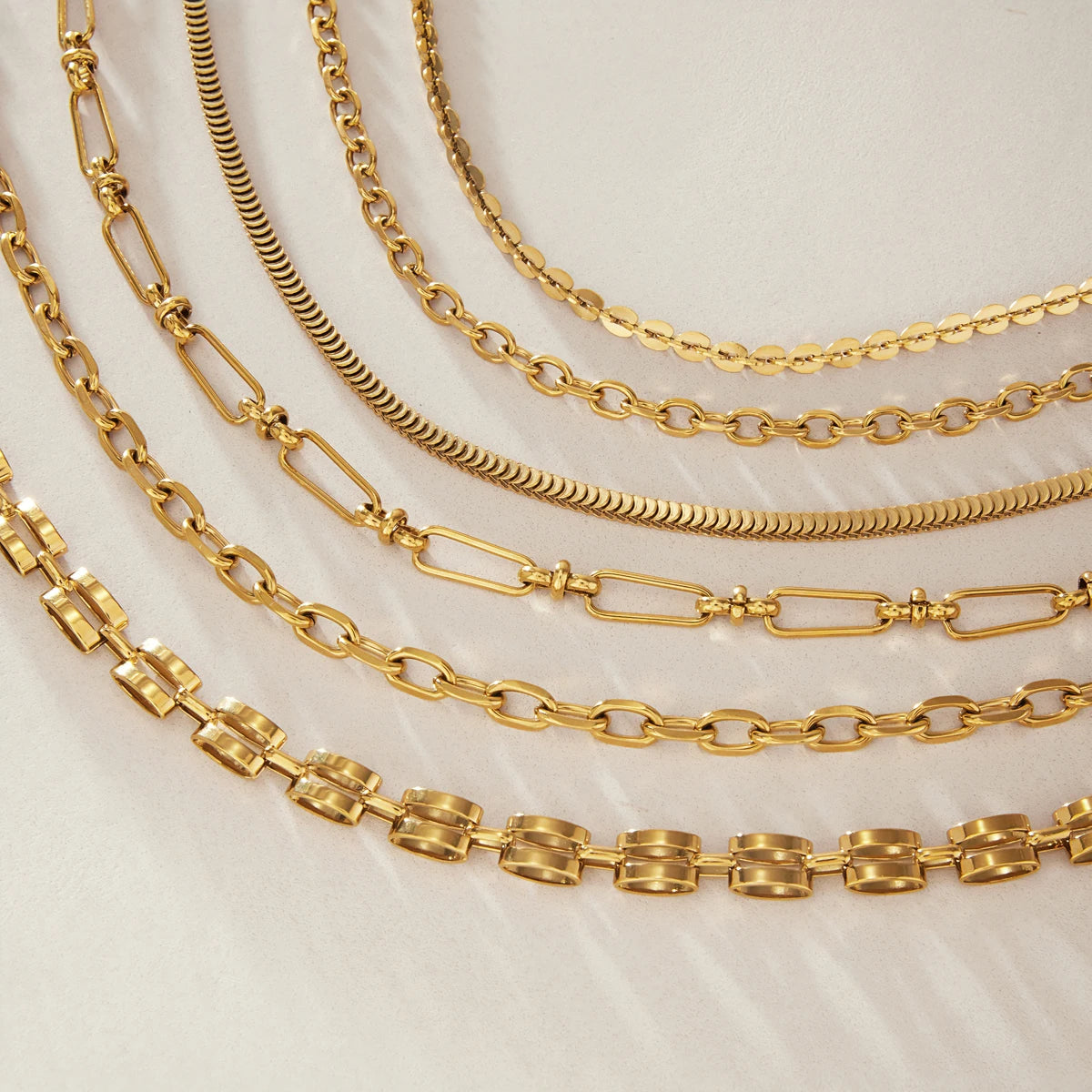 KIKA Minimalist Chain Necklace  PVD Plated Stainless Steel 316L