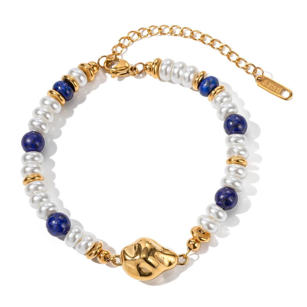 Kika Stainless Steel Bead Chain Bangle Bracelet Waterproof