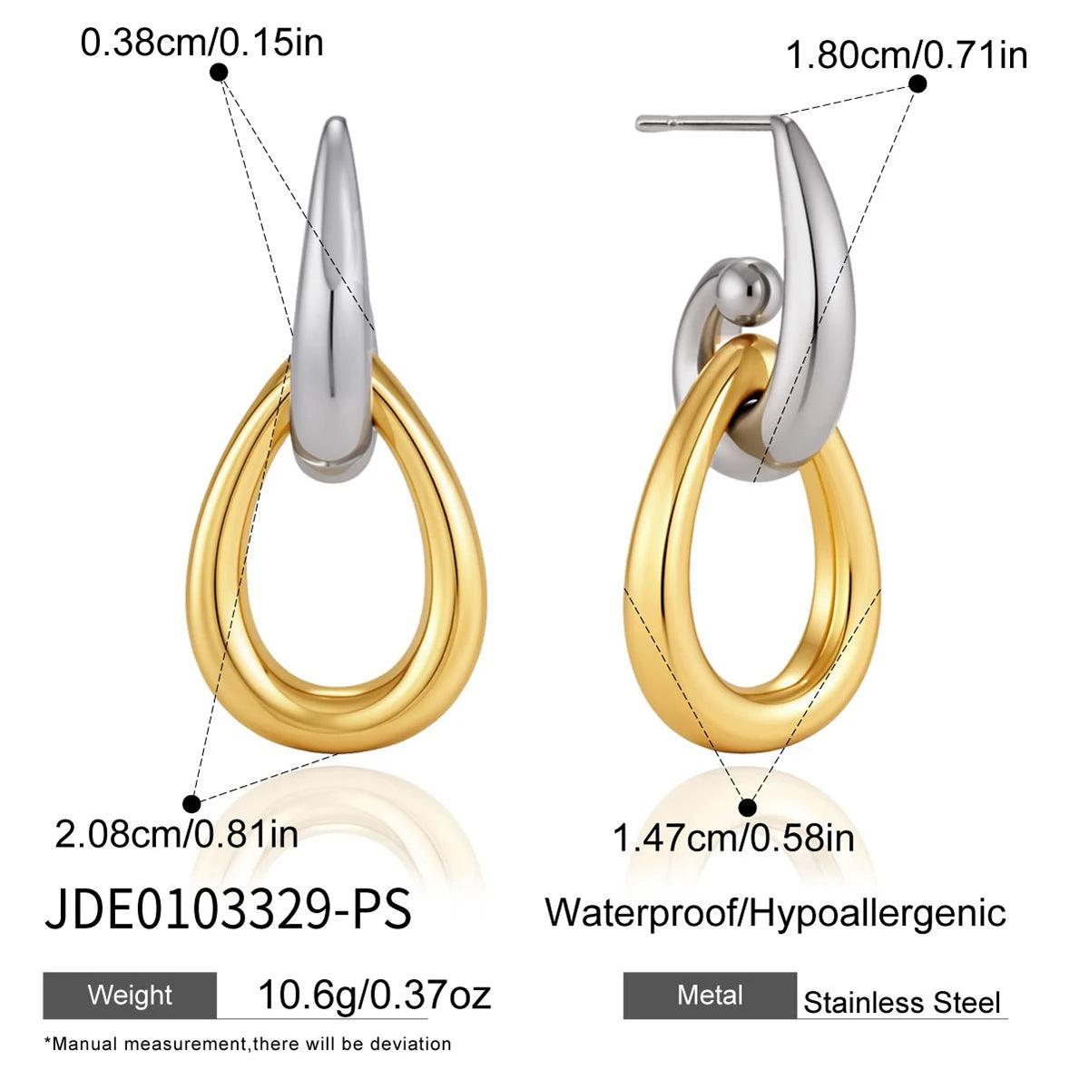Kika Classic Hollow Water Drop Earrings