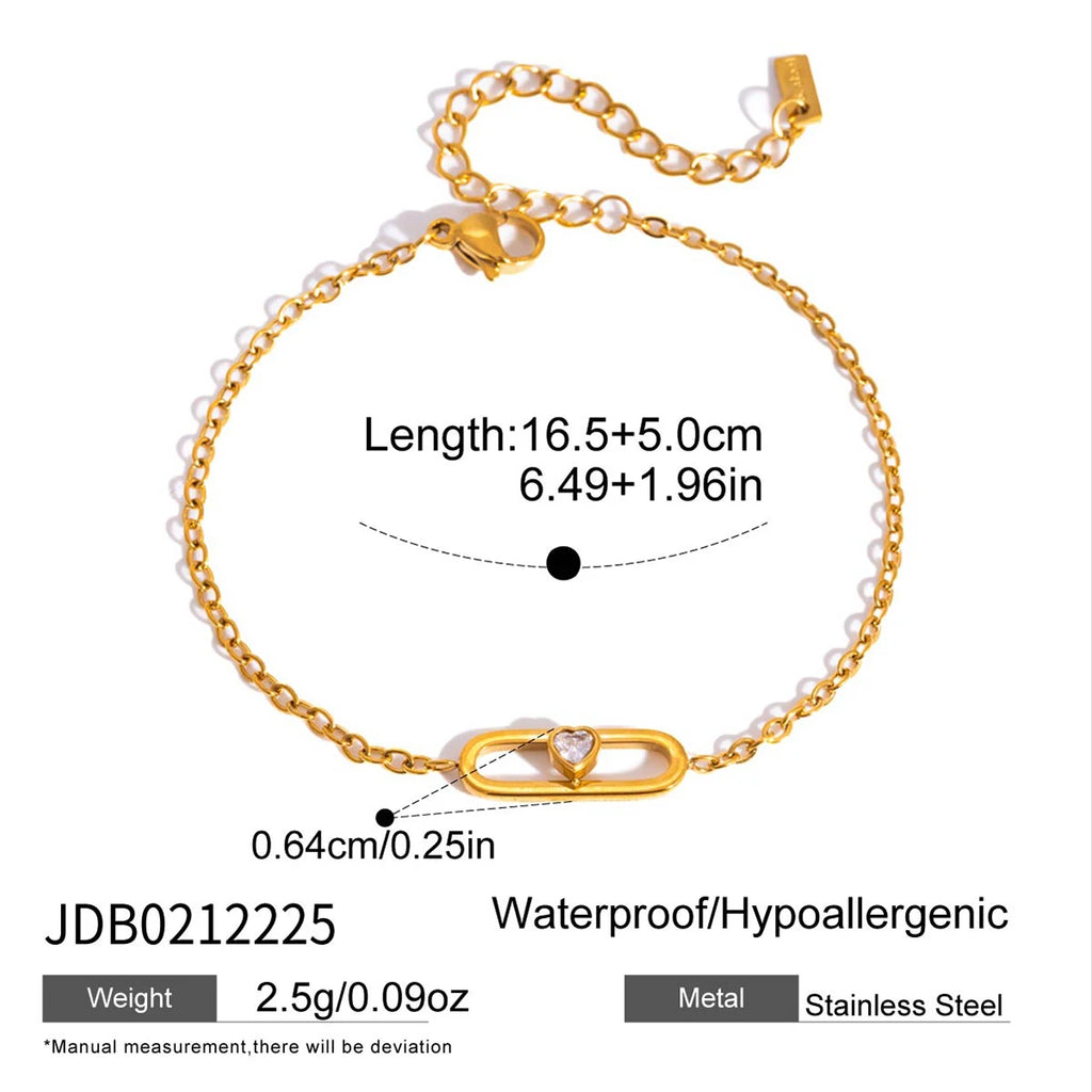 Kika Delicate Double Layered Zircon Bracelet