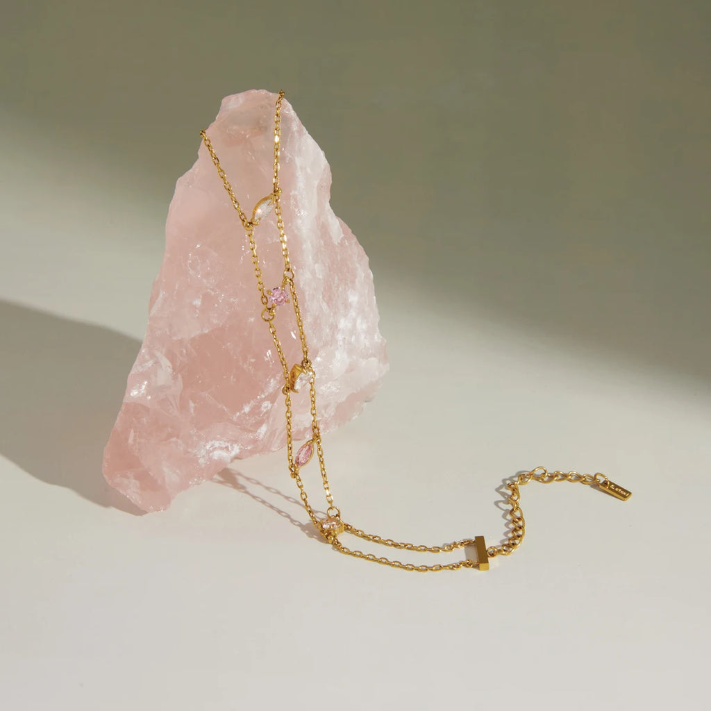 Kika Delicate Double Layered Zircon Bracelet