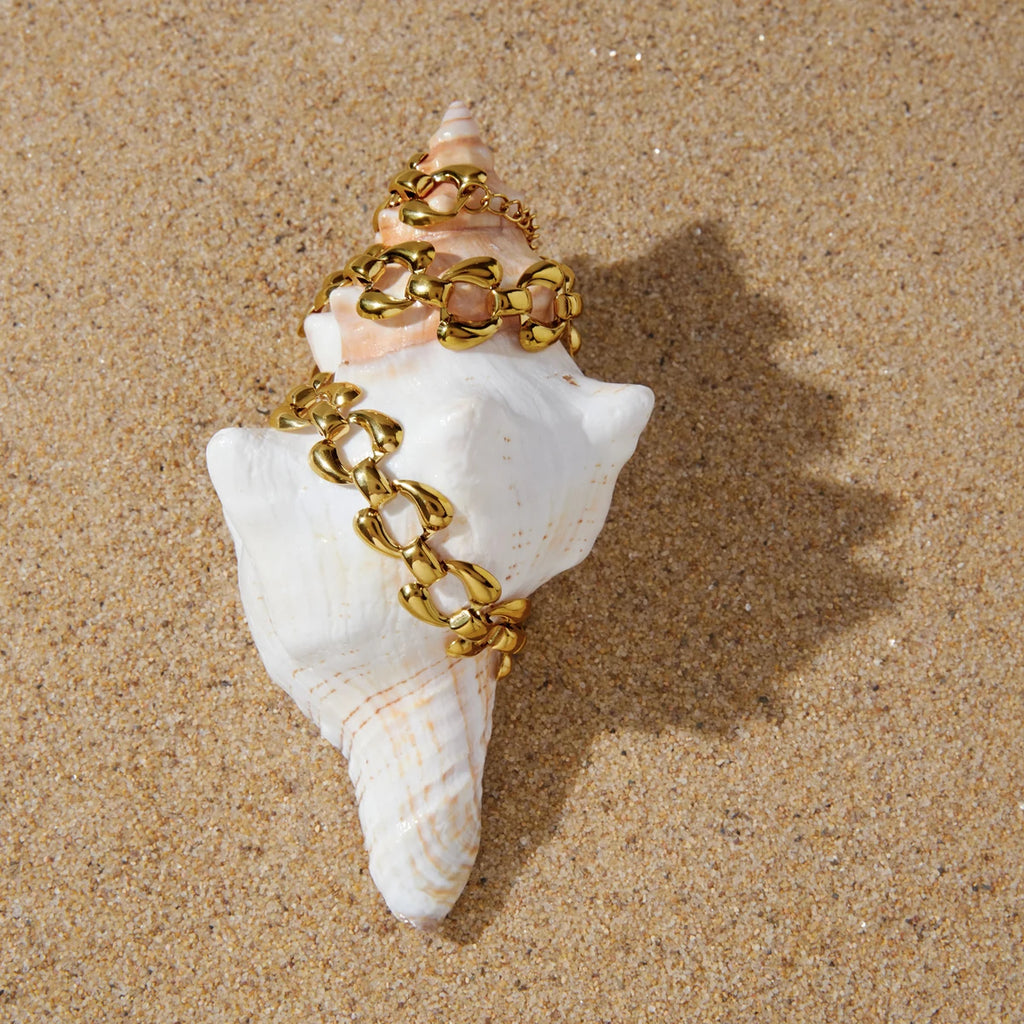 Kika Minimalist Geometric Irregular Hollow Chain Bracelet