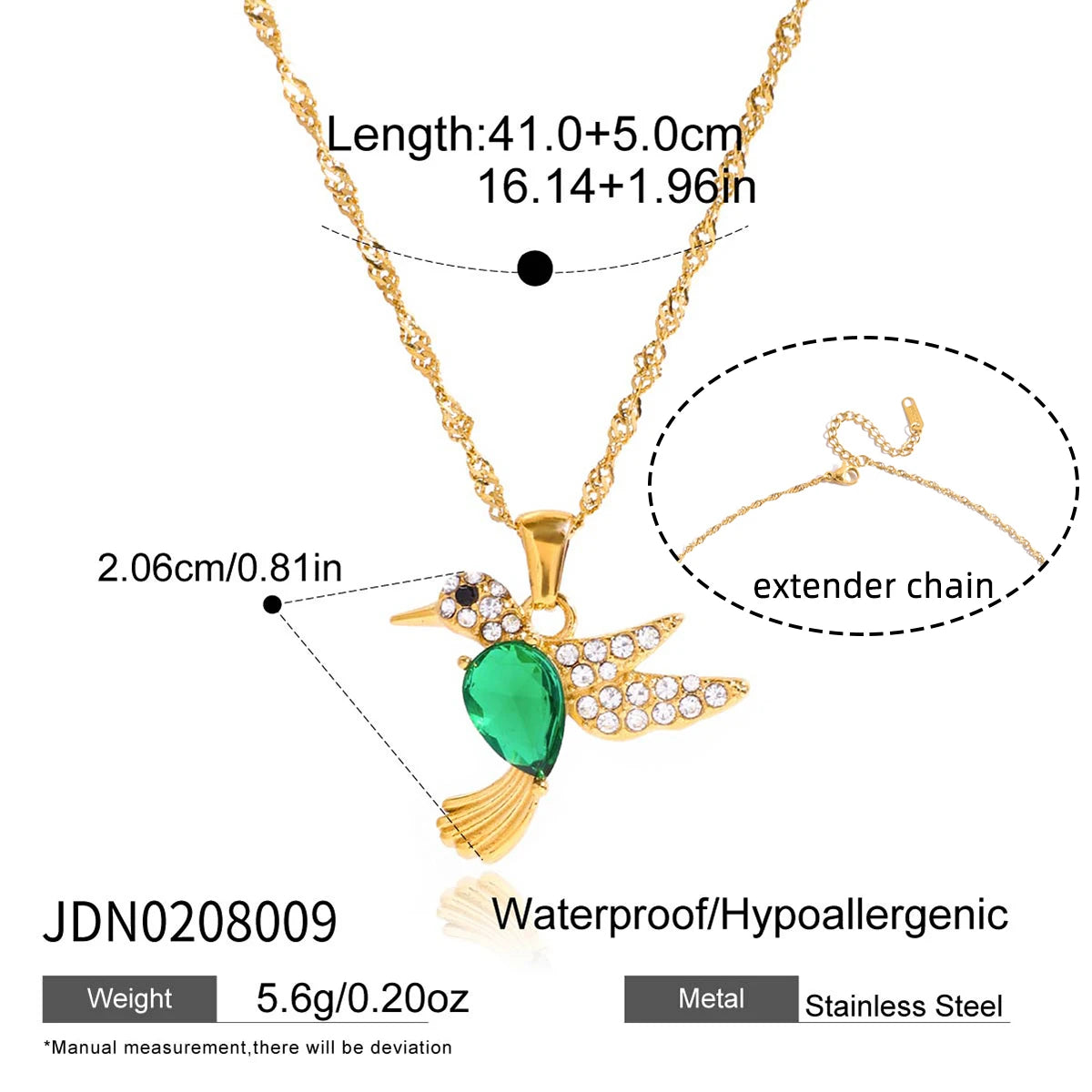 Kika Simple Classic 18K PVD Stainless Steel Hollow Flower Basic Chain Necklace