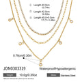 Kikq Classic Three Layered Multi-Layered Necklace