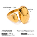 KIKA Classic Round Rings PVD Gold Plated Stainless Steel 316L