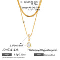 Classic White Water Droplet Zircon Pendant