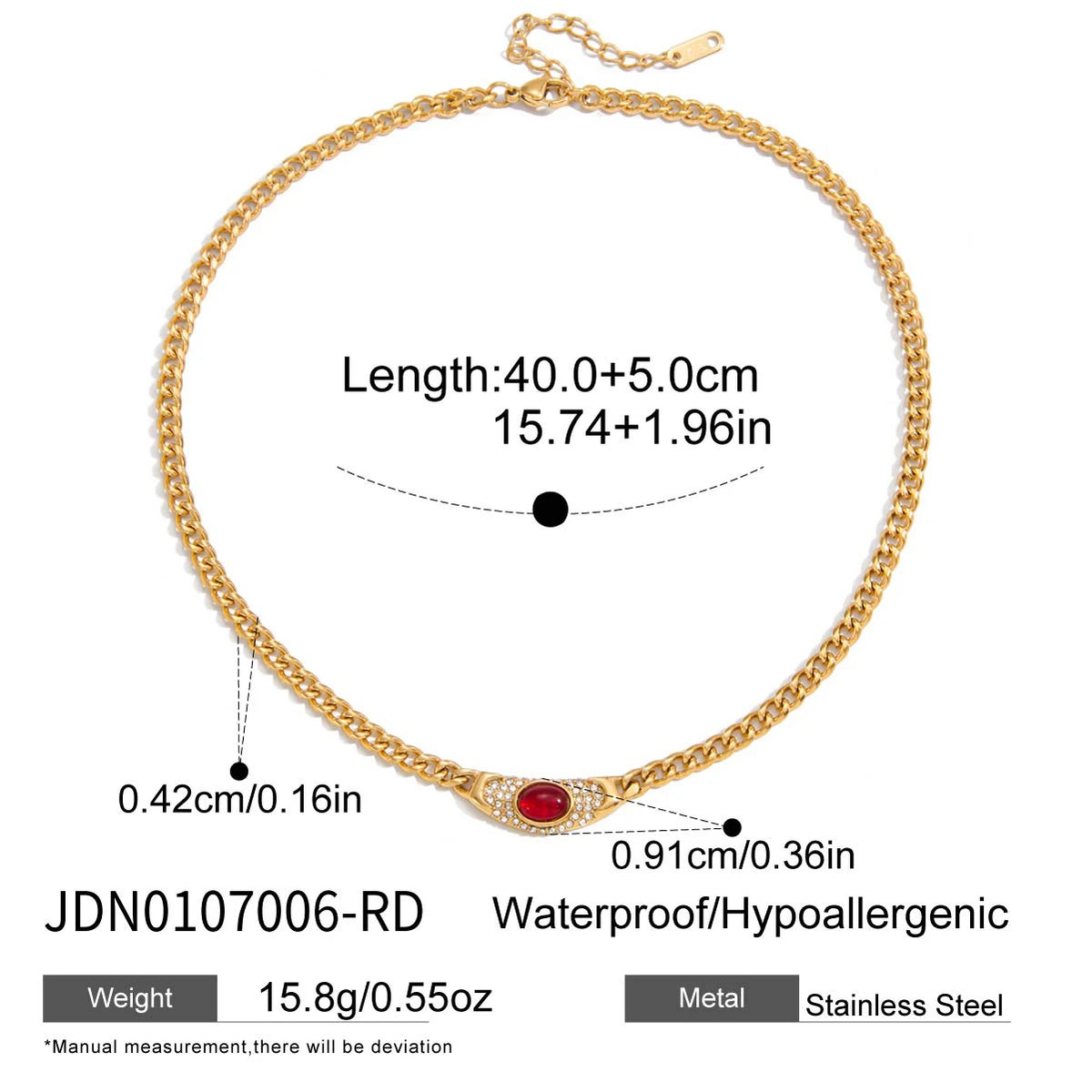 Kika Vintage Trendy 18K Gold Color Plated Inlay Rhinestone Moon Pendant Necklace