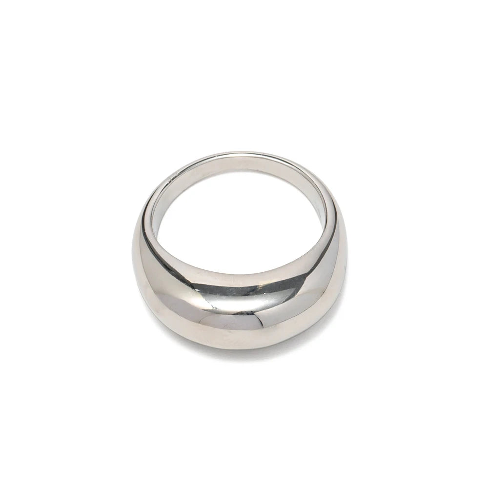 KIKA Statement Chunky Rings For Women 18K Gold Plated Stainless Steel Rings Waterproof Jewelry Accessories