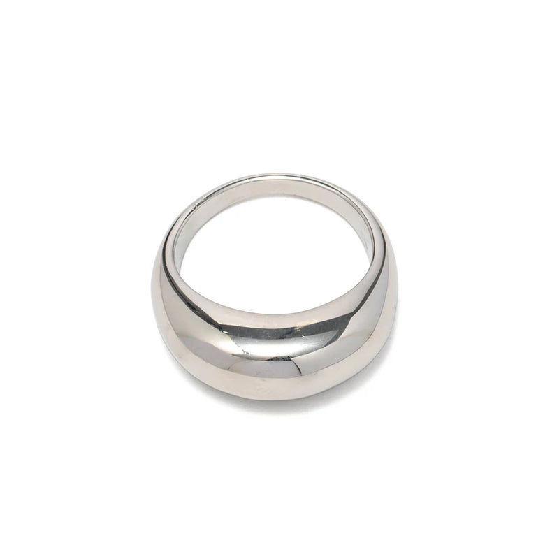 KIKA Statement Chunky Rings For Women 18K Gold Plated Stainless Steel Rings Waterproof Jewelry Accessories