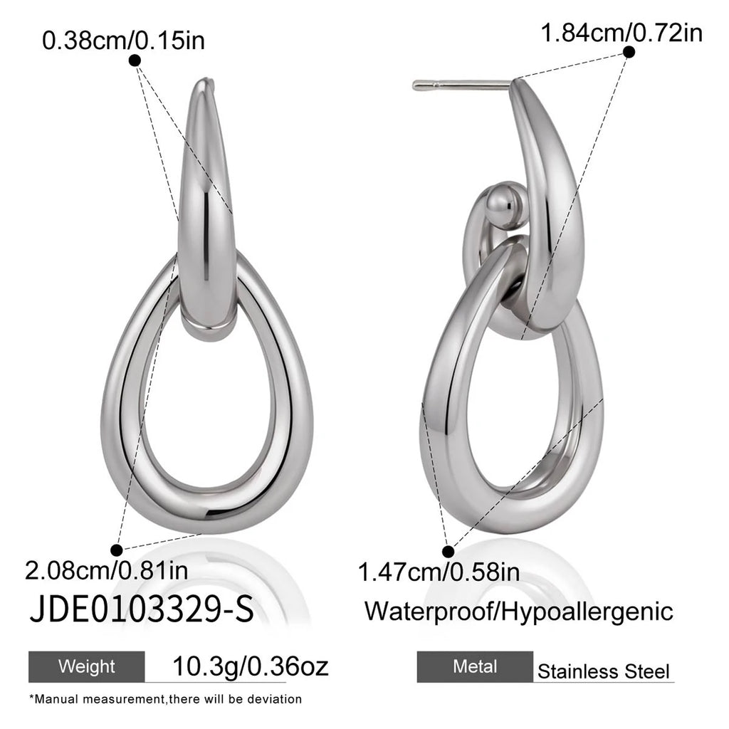 Kika Classic Hollow Water Drop Earrings