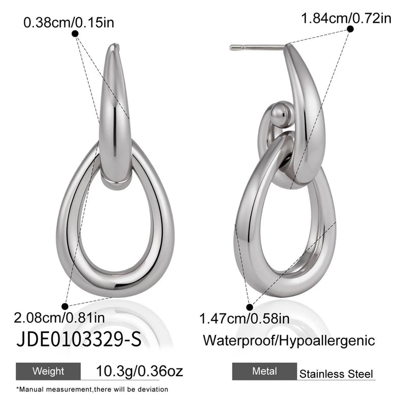 Kika Classic Hollow Water Drop Earrings