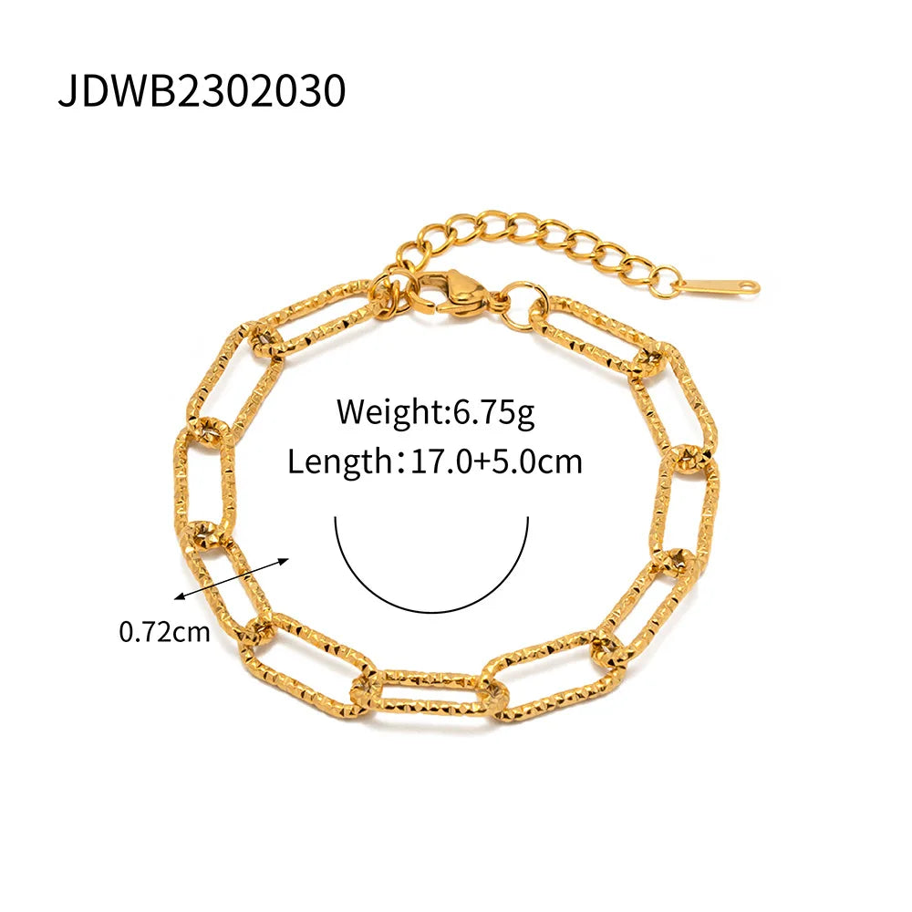 Kika Minimalist Stackable Chain Bracelet