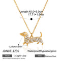 Kika Cute Dachshund Pet Dog Pendant O-Chain Necklace