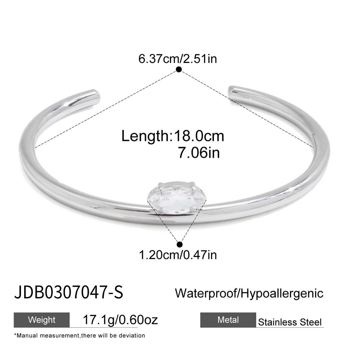 Plated Spring Geometry Titanium Steel Bracelet