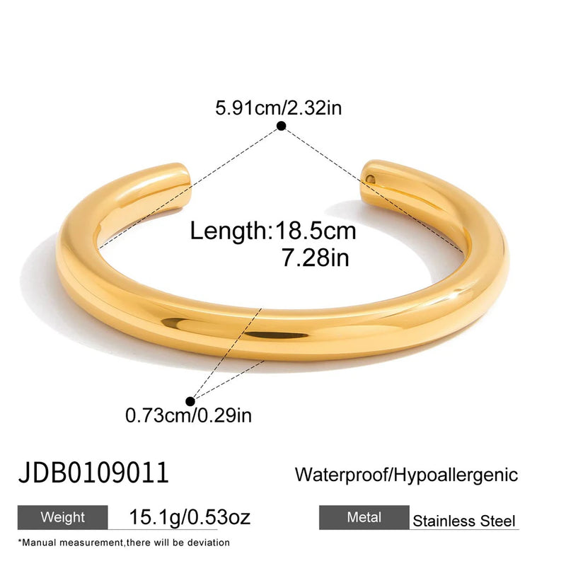 KIKA Minimalist Round Bracelet PVD Plated Stainless Steel 316L