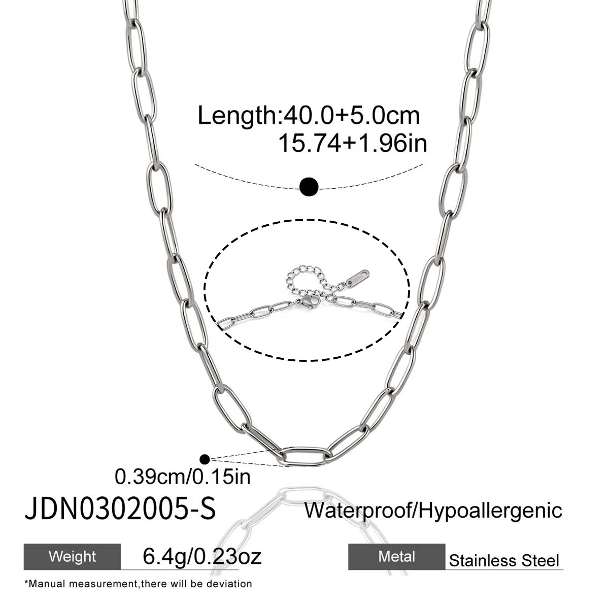 Kika Minimalist Chain Necklace Bracelet