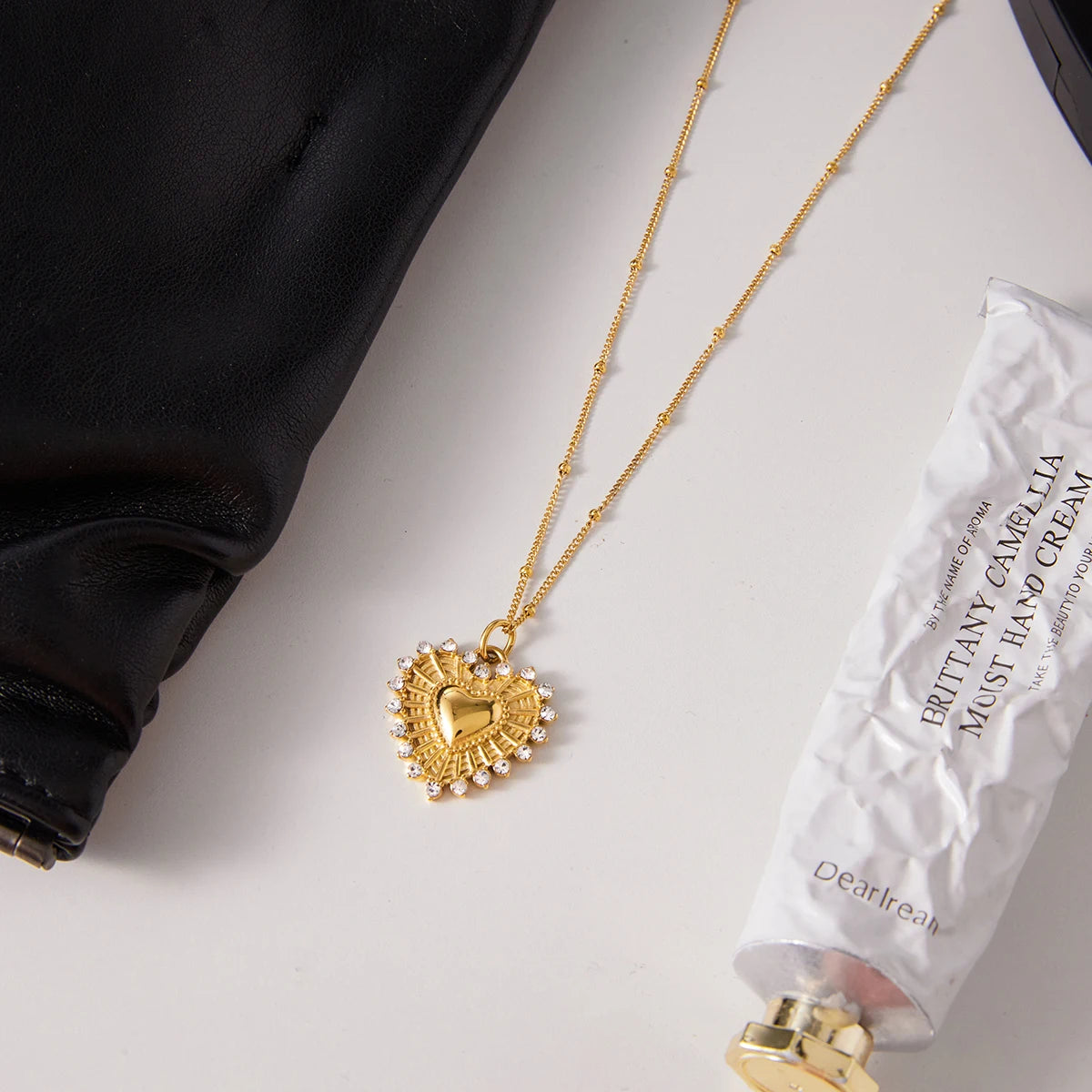 Kika Temperament Heart Pendant Chain Necklace