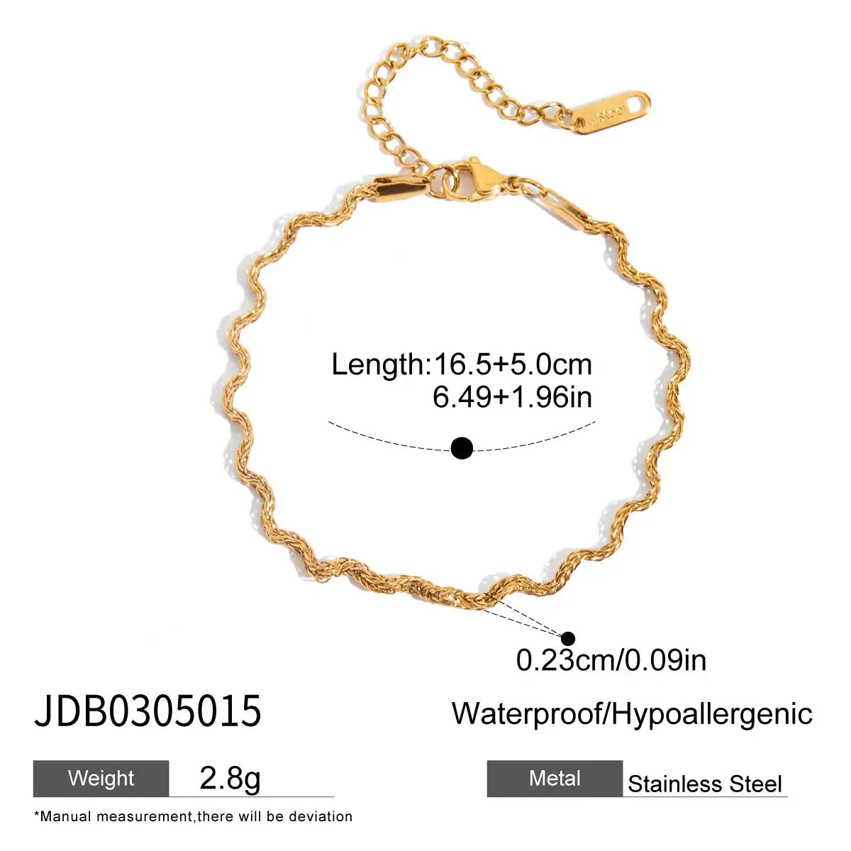 Independent Designer's White Heart-Shaped Zircon U-Shaped Horseshoe Pendant Bracelet