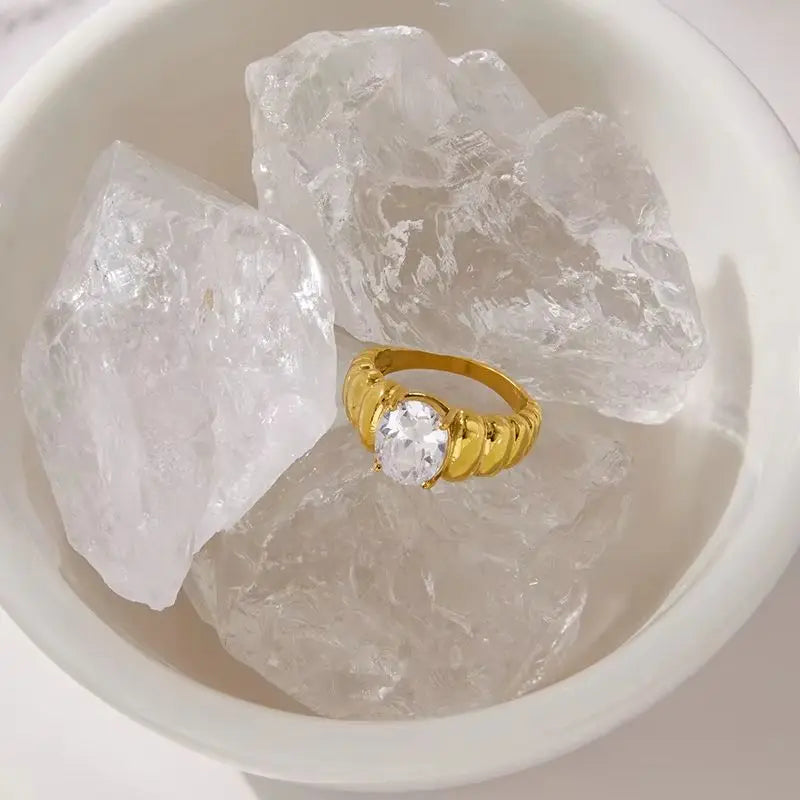 Kika CZ Personalized Zircon Ring