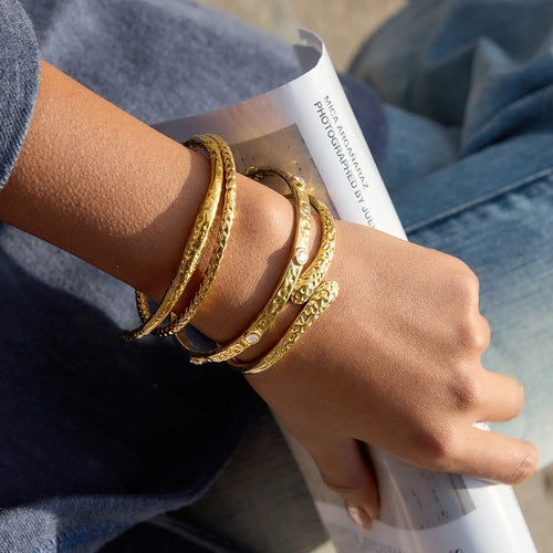 Kika Classic Hammer Patterned Bracelet