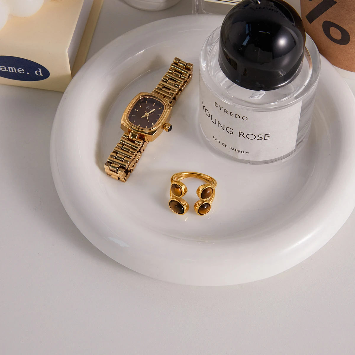 Kika Various Styles Brown Tiger Eye Stone Ring