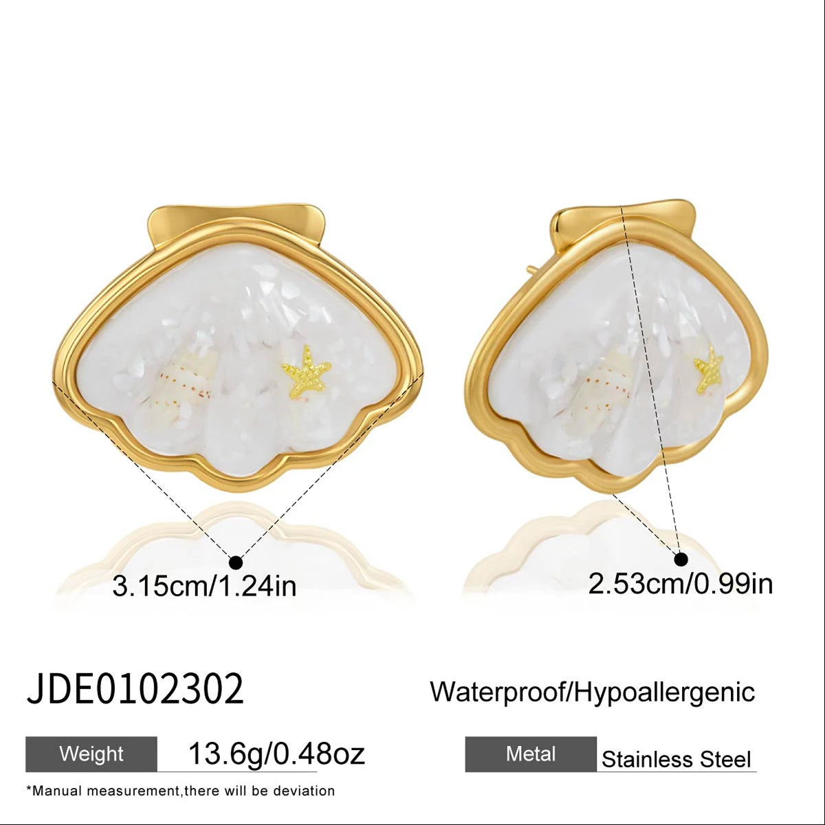 Kika Summer Beach Shell Starfish Pendant Necklace