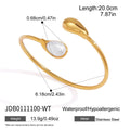Resin Stone Spring Opening Bracelet