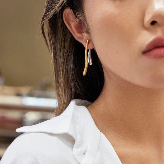 Kika Minimalist Drip Pendant Drop Earrings