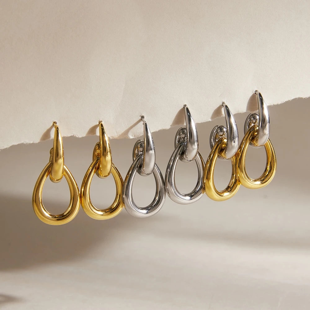 Kika Classic Hollow Water Drop Earrings