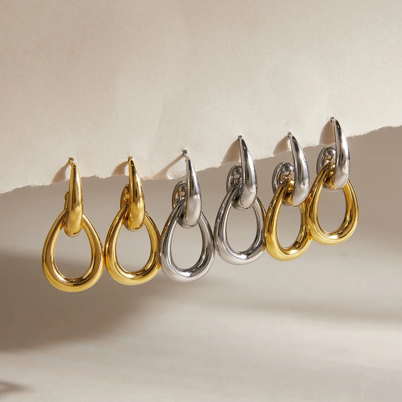 Kika Classic Hollow Water Drop Earrings