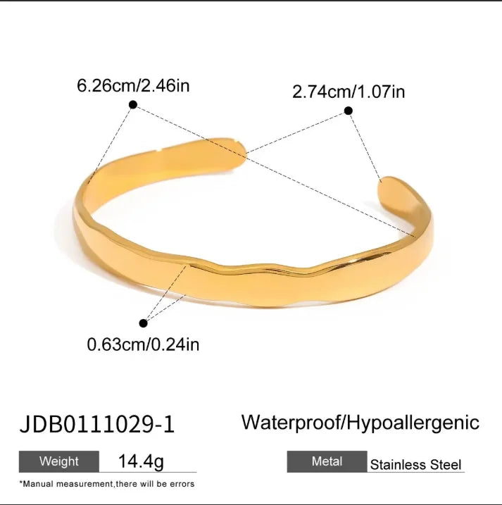 Kika Minimalist Round White Zircon Double Layer Hollow Bracelet