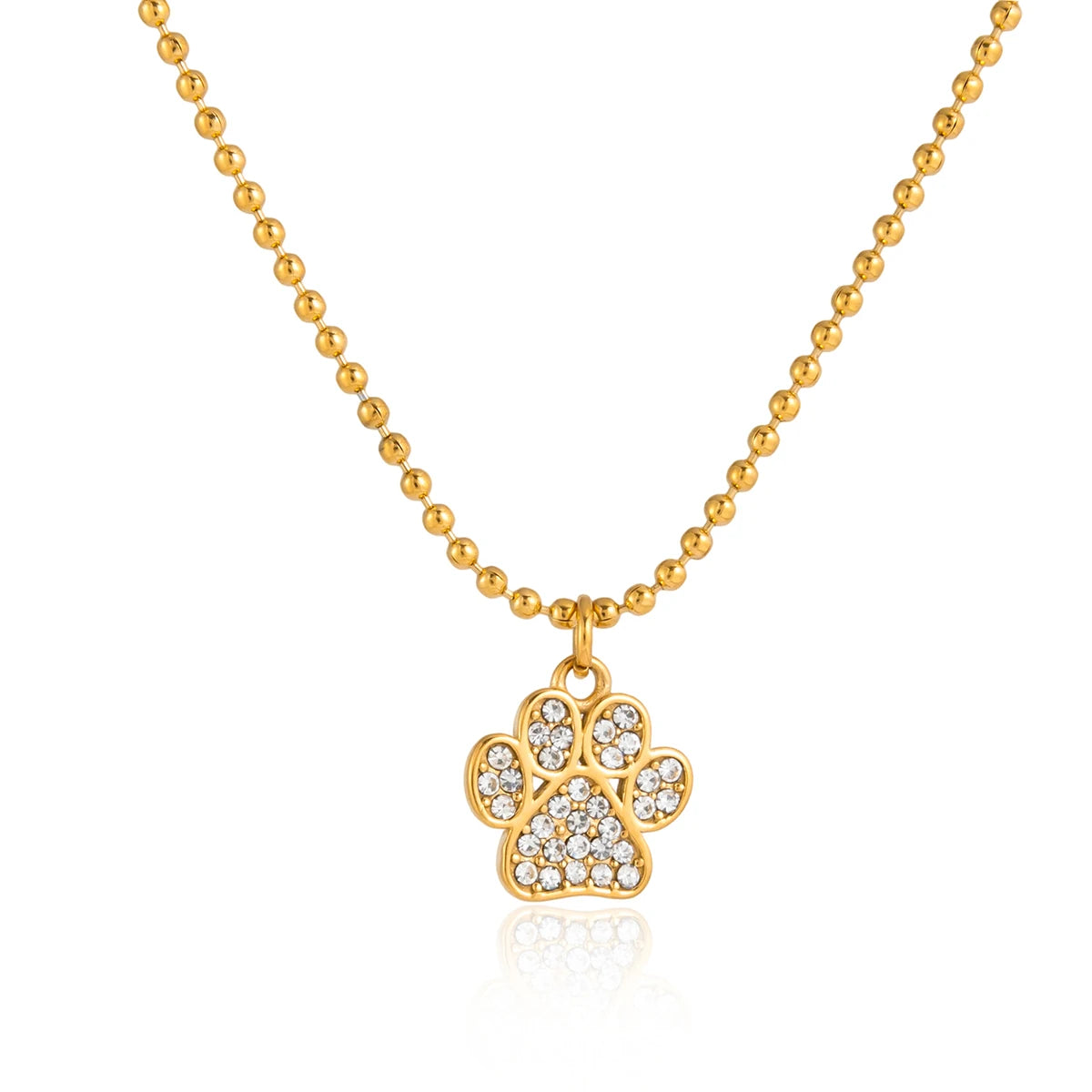 Cute Hug Dog Cat Pet Pendant Rhinestone Necklace