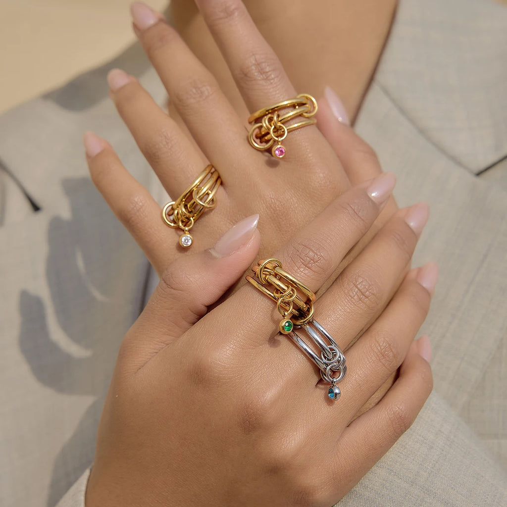 Kika Delicate Divided Finger Rings