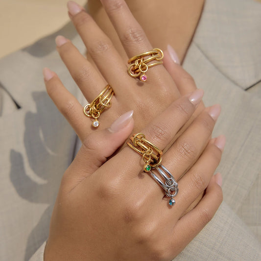 Kika Delicate Divided Finger Rings
